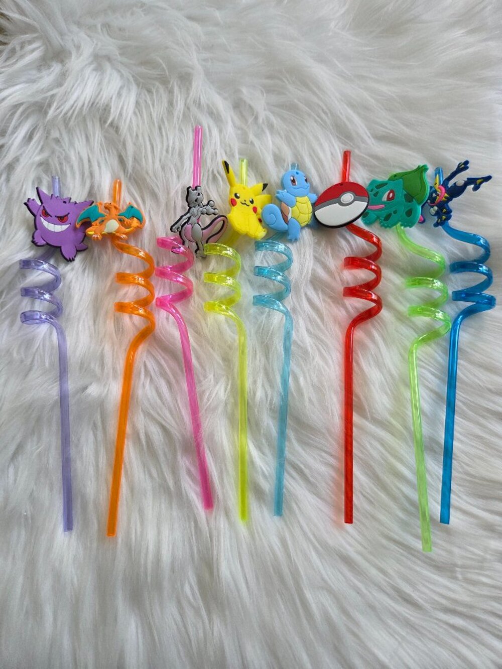 Pokemon Swirl Straws Set